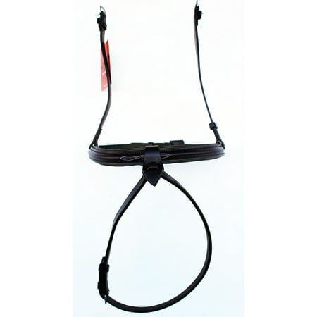 Nylon Cavesson - Horse English Padded Leather Cob Flash Cavesson Noseband Brown 803446C