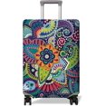 thumbnail image 1 of Travel Luggage Cover Suitcase Protector Fits 18-32 Inch Luggage Wheel Covers Patterned Travel Related Items Flower Luggage Protector Elastic Luggage Anti-scratch Suitcase Cover L, 1 of 5