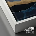 thumbnail image 4 of PixonSign Framed Canvas Print Wall Art Marble Granite Mountain Range Valley Nature Wilderness Illustrations Modern Art Rustic Zen Landscape Earth Art Décor - 24"x36" White, 4 of 5