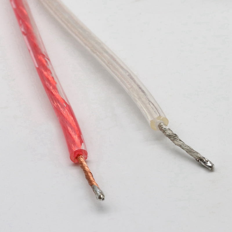 4X Replacement Repair Speaker Bare Wire Cable 5Ft with Plug to Stripped Ends