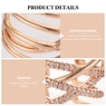 thumbnail image 3 of FUTUREORYY Anillo Dorado De Mujer Con Delicado Y Zirconia Para Fiestas Y Eventos Elegantes, 3 of 6