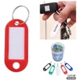 thumbnail image 1 of 50PCS Key Tags Color Keyring Holder Tags with Label Window, Assorted Colors, 1 of 4