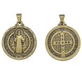 thumbnail image 3 of 1.25" St. Benedict Medal | Antique Brass, 3 of 3