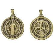 1.25 St. Benedict Medal | Antique Brass
