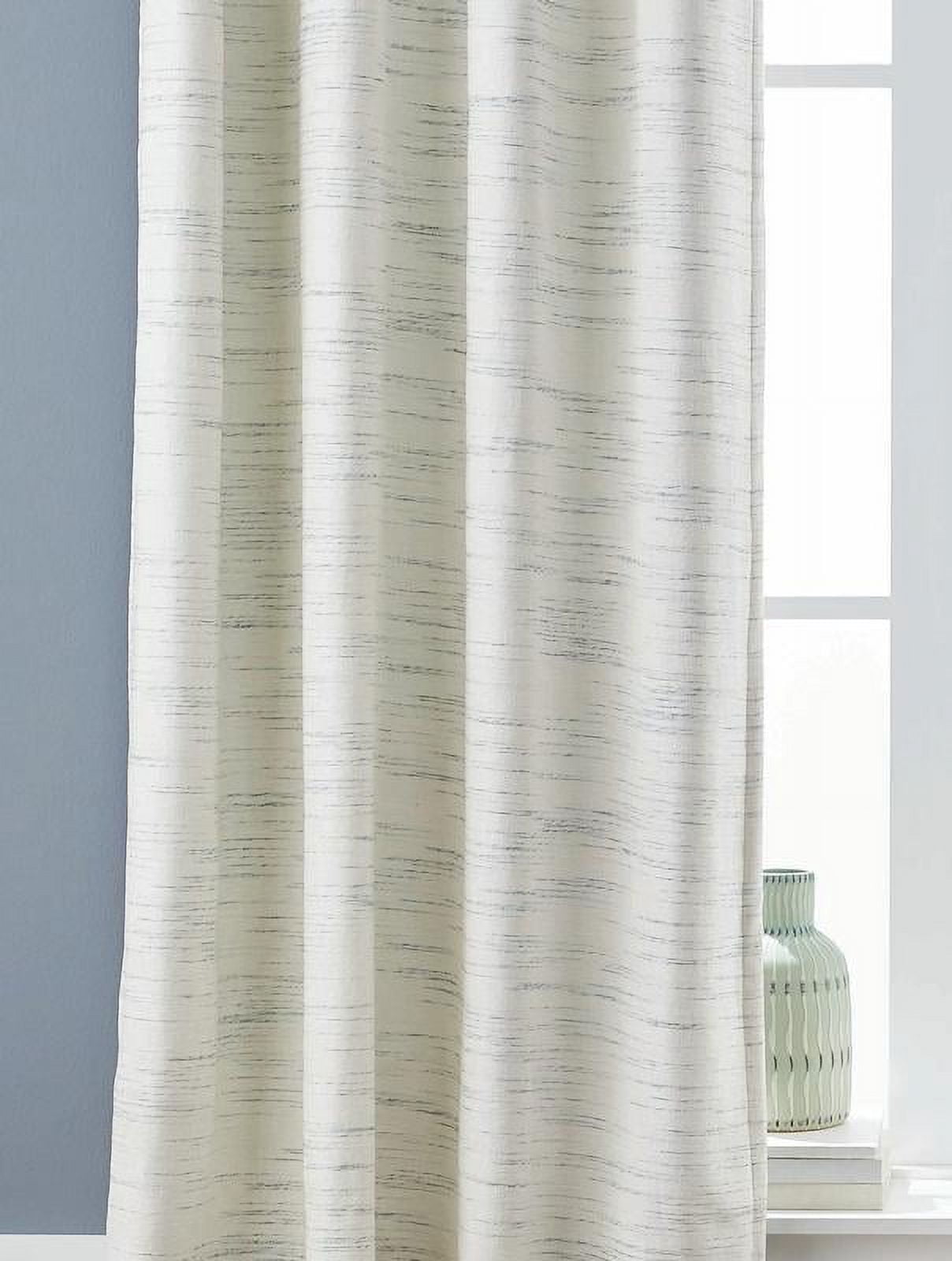 Better Homes & Gardens, Aqua Stripe Blackout Curtain Panel, 53" x 95", 1 Pack