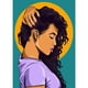 thumbnail image 1 of Diamond Painting (DE9063) Girl 5D DIY Square Mosaic Beadwork Craft (FH321) 45x60cm FLhrweasw Nuevo, 1 of 1