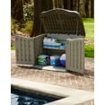 thumbnail image 4 of Rubbermaid Portable Outdoor Split Lid Shed w/ Impact-Resistant Floor, Sandstone, 4 of 4