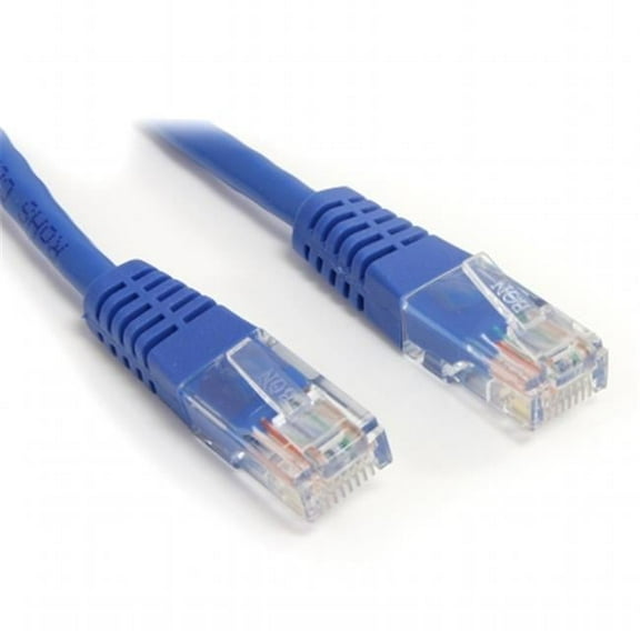6 ft. Blue Molded Cat5e UTP Patch Cable - Blue - 6 ft.