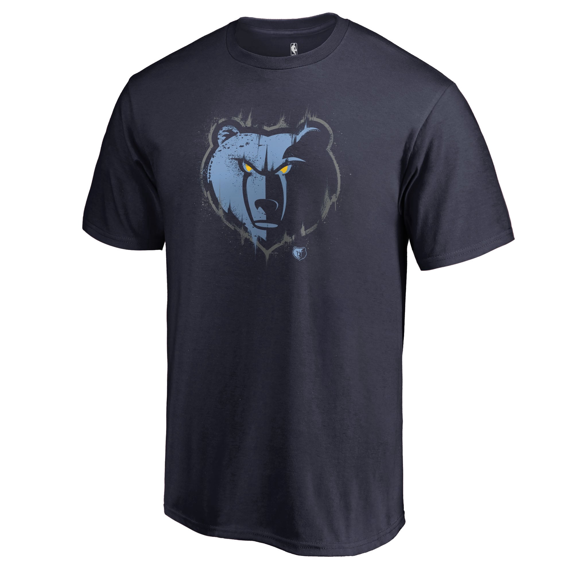 Men's Navy Memphis Grizzlies Splatter Logo T-Shirt