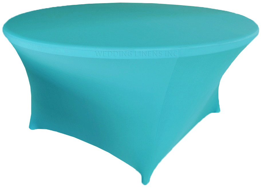 Wedding Linens Inc. (200 GSM) Premium 5 FT (60")Round Spandex Stretch