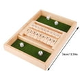 thumbnail image 2 of Tanglewen Shut The Box - Fun Table Math Game with Wooden Board for Family & Friends - 12 Spots Dice Game with 2+ Player Games - Ideal for Game Night,Travel,Ages 8+(Red), 2 of 8
