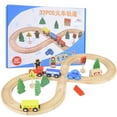 thumbnail image 2 of Keenso Colorful Track , Rail Toy DIY Assembly Car, Wooden Rail Car, Smooth Surface Interesting Entertainment For Home Children Gift Playing, 2 of 8
