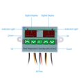 thumbnail image 4 of Controlador de temperatura digital inteligente de microordenador con pantalla dual ZFX-ST3012 Interruptor de control de temperatura del termostato eléctrico de 12 V/120 W, 4 of 5
