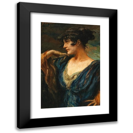 Leopold Schmutzler 11x14 Black Modern Framed Museum Art Print Titled - A Young Beauty,.Tif”