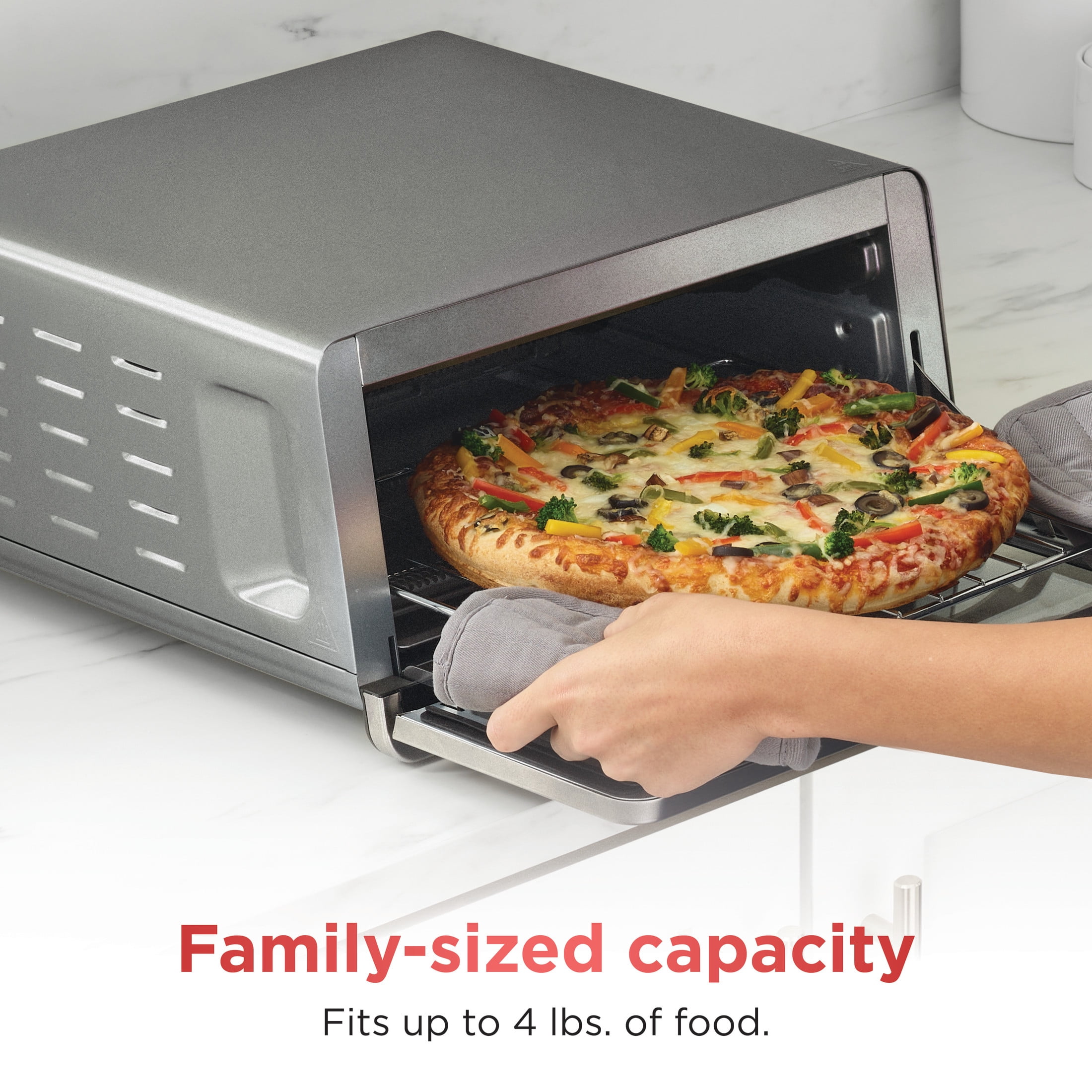Ninja Flip Toaster Oven & Air Fryer, 8-in-1, Flip Up & Away for Storage, Roast, Toast, Bake & More, SP140