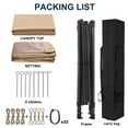 thumbnail image 4 of MASTERCANOPY 13 x 13ft Pop-up Gazebo Outdoor Canopy Tent with Mesh Walls, Khaki, 4 of 7