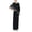 Black Silver, variant on S.L. Fashions Long Cape Dress, Jersey, Dress, Women's