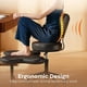thumbnail image 5 of Sillón Ergonómico Pinmoco para Piernas Cruzadas, Giratorio 360° con Ruedas, Altura Ajustable, Cuero PU Negro, 5 of 8