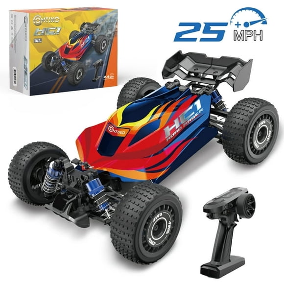 Contixo HC1 Road Rager RC Control remoto de alta velocidad todoterreno todo terreno Hobby Race Car Toy con motor sin escobillas - Escala 1:16