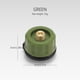 thumbnail image 2 of Adaptador de tanque de gas Cassette Horno Convertidor Válvula de transferencia Propano Verde, 2 of 4