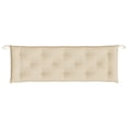 thumbnail image 4 of Cojín para banco de jardín VidaXL, tela Oxford beige, 150 x 50 x 7 cm, 4 of 7