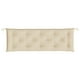 thumbnail image 4 of Cojín para banco de jardín VidaXL, tela Oxford beige, 150 x 50 x 7 cm, 4 of 7