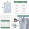thumbnail image 6 of Light Blue Botanical Tie Up Curtains for Windows, Adjustable Balloon Window Shades, Pastoral Elegant Spring Floral Kitchen Window Treatments Farmhouse Short Curtains with Rod Pocket 42"x45", 6 of 8