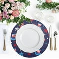 thumbnail image 5 of Independence Day Theme Placemats Round Table Mats Non-Slip Washable Heat Resistant Kitchen Place Mat for Home Dining Coffee Tabletop (4PCS) Home Decor, 5 of 7