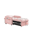 thumbnail image 5 of Lunale Sleeper Sofa Chair Bed, 3-in-1 Convertible Sofa Chair, Pink ​Velvet, 5 of 5