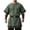 Green, variant on Men's Medieval Knight Viking Surcoat Retro Short Sleeve Lace Up Top Halloween Cosplay Pirate Costume (No Belt)