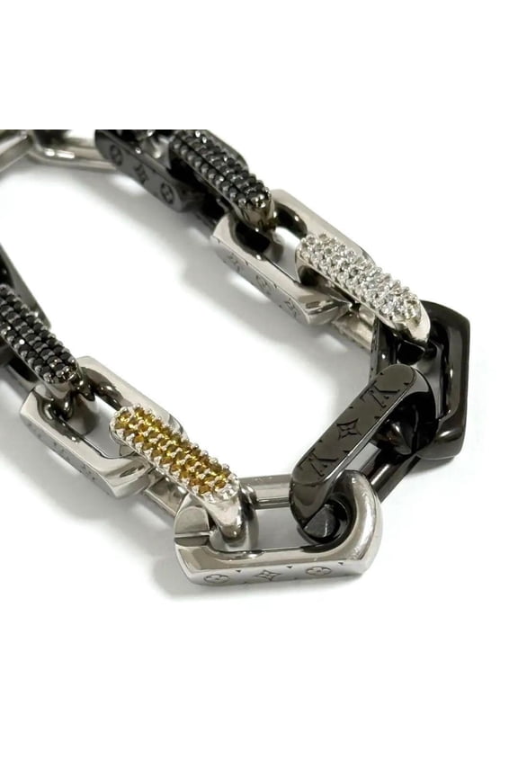 Pre-Owned Louis Vuitton Men's Monogram Chain Bracelet, Medium