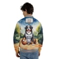 thumbnail image 5 of Happy Father's Day Bernese Mountain Dog Playing Basketball with Best Dad Jersey All Over Print 3D Baseball Jacket Berner Lover Gifts Bomber Jacket Softball - 13006, 5 of 6