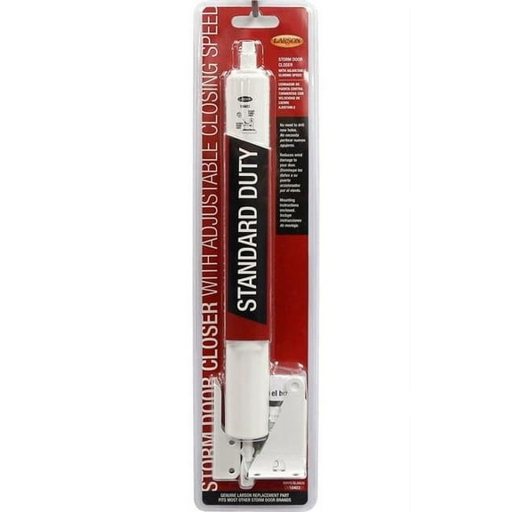 Larson Grade-4 Standard Duty Aluminum Pneumatic Door Closer, White