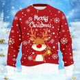thumbnail image 2 of Men's Christmas Sweaters - Funny Christmas Sweaters for Men - Fun Holiday Pullovers,Red,2XL, 2 of 7