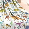 thumbnail image 3 of Colorful Dinosaurs Realistic Pattern Blanket,Comfortable Soft Lamb Wool Throw Blanket,All Season,Warm Lightweight Blankets for Sofa Bed Couch Living Room Chair,30"x40", 3 of 4
