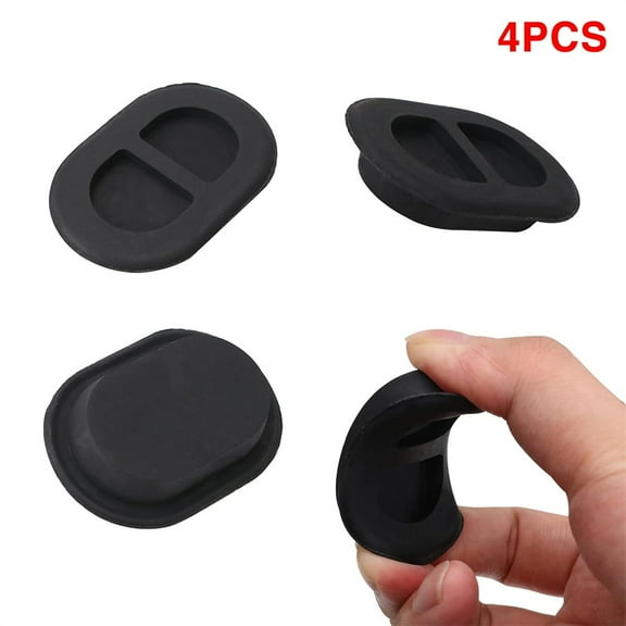 4Pcs Floor Pan Drain Plugs Rubber Oval Plugs For Jeep Wrangler JK JL 2014-2023