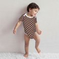 thumbnail image 4 of Rocae Mardi Gras Plaid for Baby Cotton Short-Sleeve Bodysuits for Unisex Onesies Bodysuit-6 Months, 4 of 7