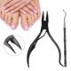 thumbnail image 4 of Cortaúñas profesional de acero inoxidable para eliminar piel muerta y recortar cutículas: juego de manicura y pedicura de calidad superior, 4 of 8