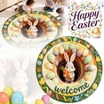thumbnail image 1 of Round Easter Bunny Shaped Welcome Mat Indoor Rug Non Absorbent Durable Polyester Crafted for Living Rooms Hallways and Entryways, 1 of 6