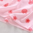 thumbnail image 5 of CPNG Girls Home Clothes Outfits Summer Thin Pajamas Cute Print Short Sleeve T-Shirt and Shorts Set Kids 2Pcs Set(Red,5-6 Years), 5 of 8