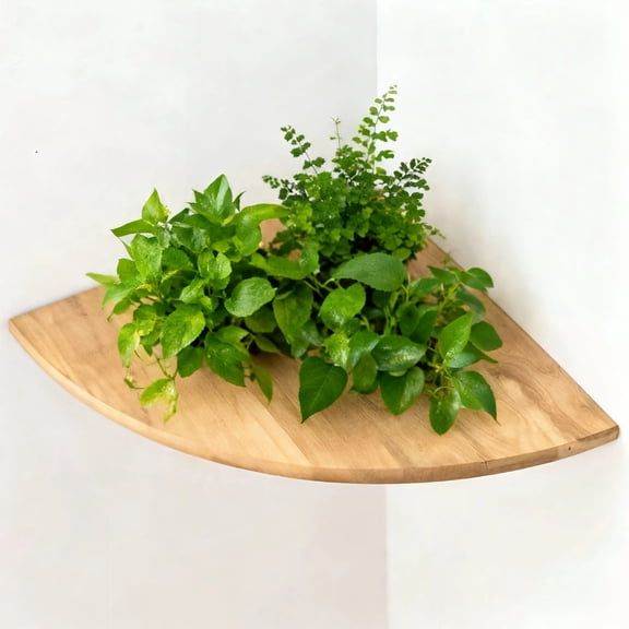 Beloadence Corner Floating Shelves for Wall, Rounded Corner Shelves Wall Mounted for Bedroom Books for Bathroom Decor, Living Room