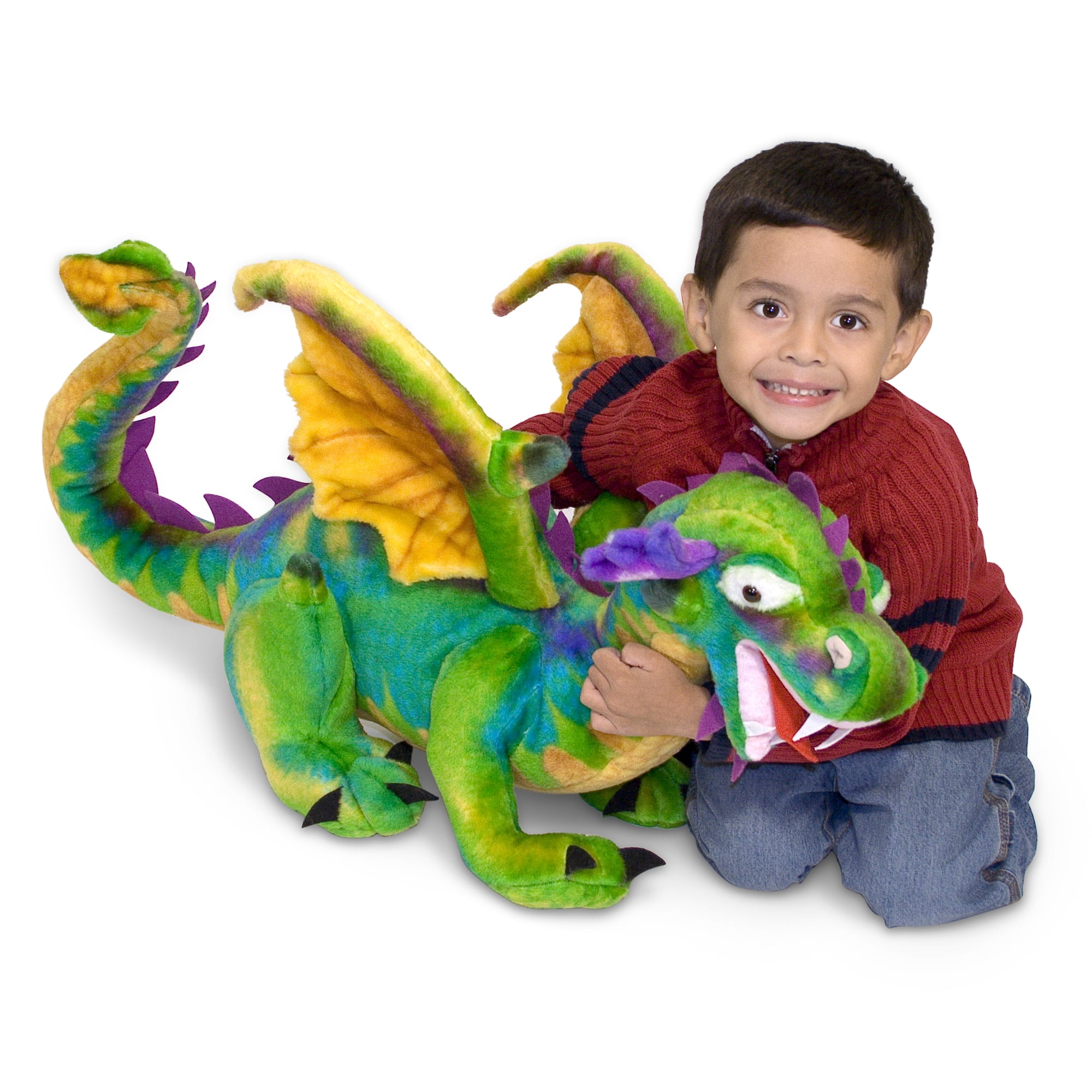 Melissa & Doug Smoulder the Dragon Puppet with Detachable Wooden Rod #3908 