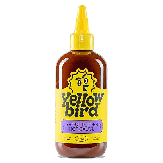 Yellowbird Ghost Pepper Hot Sauce, 9.8 oz (Pack of 2)
