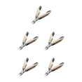 thumbnail image 2 of Soidarity Nail Art Nipper Acero inoxidable Uña de los pies Uña Pedicura Salón portátil Bolsillo Pie Nariz doblada Alicates Tijeras Type2 NO2, 2 of 6