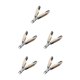 thumbnail image 3 of Minnieouse Nail Art Nipper Acero inoxidable Uña de los pies Uña Pedicura Salón portátil Bolsillo Pie Nariz doblada Alicates Tijeras Blanco Type2 NO2 Minnieouse CBP189366, 3 of 6