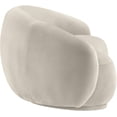 thumbnail image 4 of Meridian Furniture Emery Cream Velvet Loveseat, 4 of 10