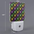 thumbnail image 2 of Cauagu Mardi Gras1 Print LED Nightlight,0.5W Night Lights Plug into Wall 1 Pack with Dusk-to-Dawn Light Sensor Soft Glow Lamp for Bathroom Adult Hallway-UK, 2 of 7
