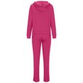 thumbnail image 5 of HOMADLES Activewear Sets for Women Fall Winter Relaxed Fit Zip up Hoodie Jacket Straight Leg Jogger Baggy Sweatpant, Workout Sets Hot Pink S, 5 of 5