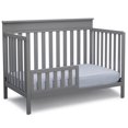 Delta Children Kingswood 4in1 Convertible Baby Crib, Grey