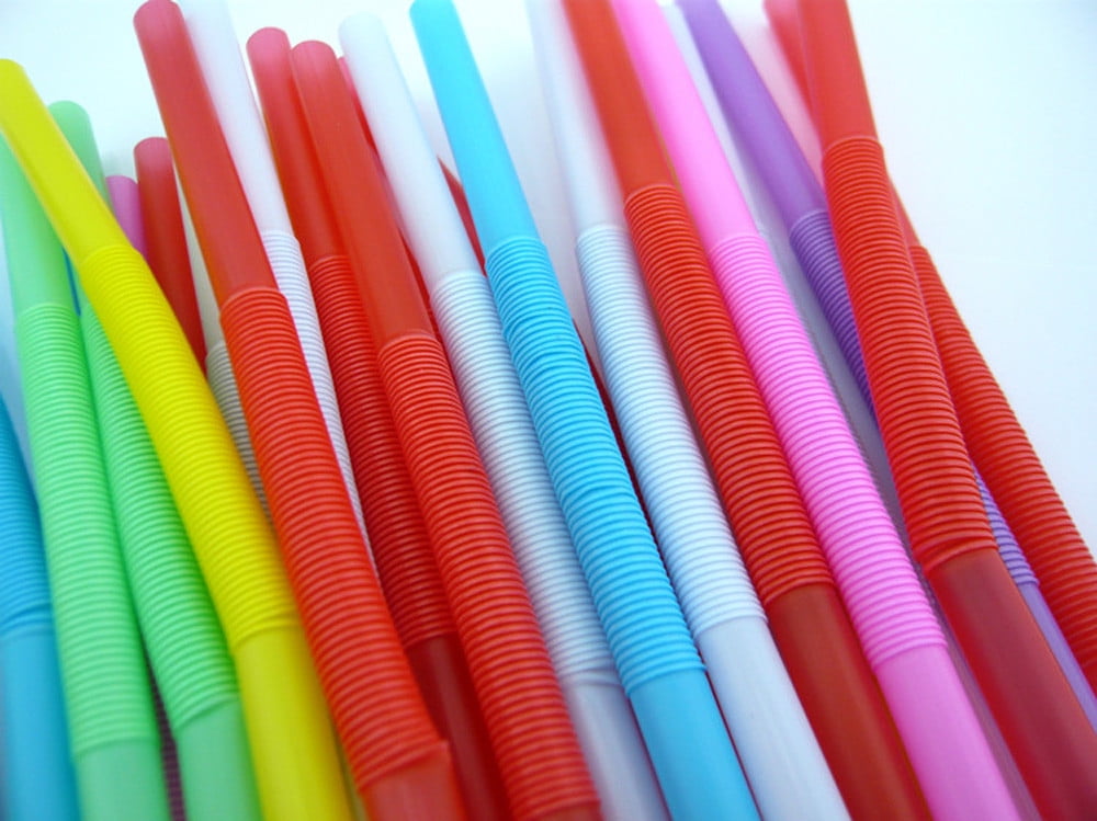 50 Pack MultiShaped Pegeant Plastic Straws Wedding Birthday Party